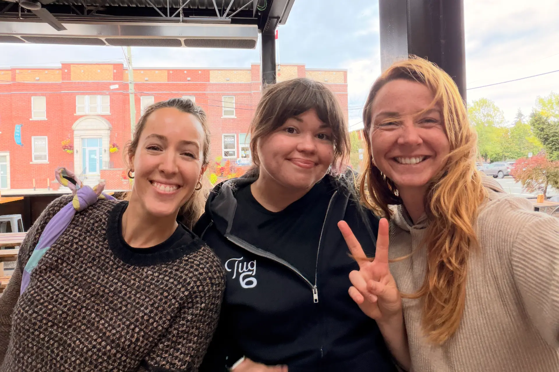 Members celebrating a coffee together